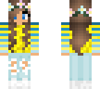 yellow and blue flower girl