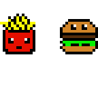 a stop at the food court--pixel art