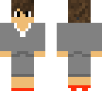 boy in buisinesswoman outfit
