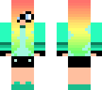 my rainbow gamer girl skin
