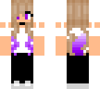 purple wolfie with earrings