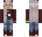 rainbow horned girl