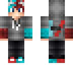 blue and red