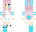 blue bunny girl 2 pink hair