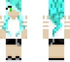 blue haired girl