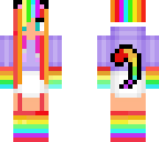 rainbow cat girl