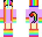 rainbow cat girl