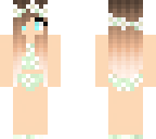 teal swim suit