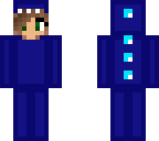 blue dinosaur costume