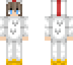 chicken girl with short hair
