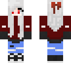 dark red goth girl