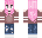 girl with pink hair
