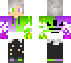 green and purple fire
