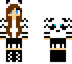 panda girl blue
