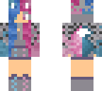 pink and blue yokai