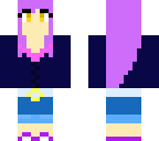 purple hair werewolf girl