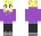 purple hoodie blonde hair