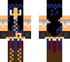 blue pirate girl