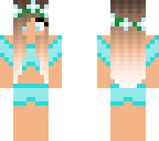 blue swimsuit