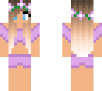 purple swimsuit