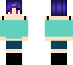 blue haired girl