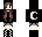 girl with black hoodie