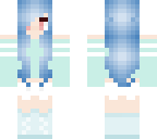 blue haired girl