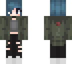 blue haired girl