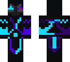 corrupt neon blue assasin