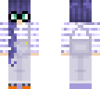 nerd girl with glasses and overalls