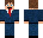 blue suit