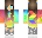 rainbow werewolf girl