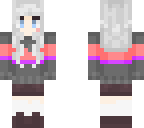 silver hair with blue eyes