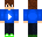 blue kid with white youtube logo