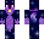 edit galaxy wolf with collar and pink eyes