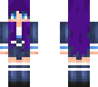lizzie with purple hair