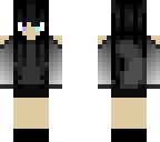 pastel black hair fox girl