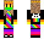 rainbow hipster girl