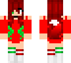 red wolfie with christmas hair