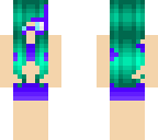 teal bikini girl