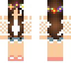 flower crown brunette 
