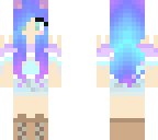 gradient hair with cat ears