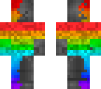 silver steve rainbow chestplate