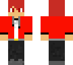 teen boy with red shirt