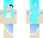 blue beach girl