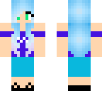 edited blue hair girl