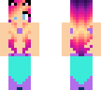 flaming cat gamer girl unercover mermaid