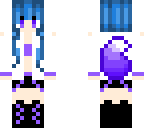 girl with purple fox tail