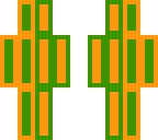 orange and green