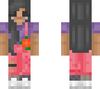 pink overalls girl